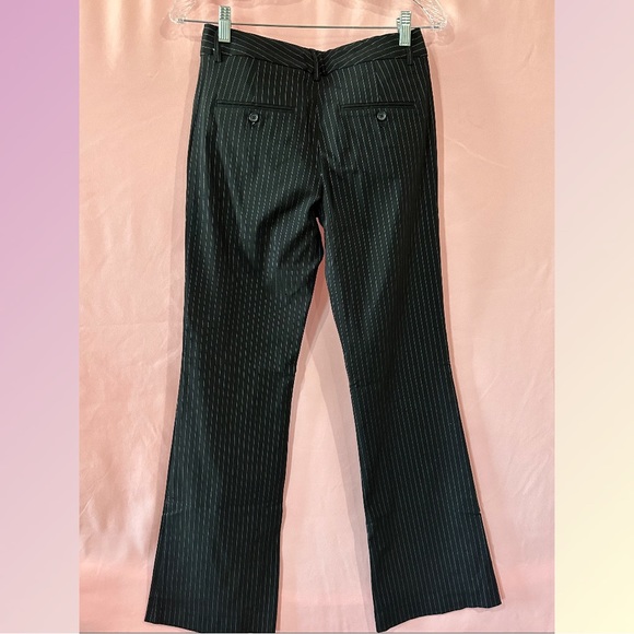 Express Design Studio Editor Black Pinstriped Pants- Sz 2 - Picture 2 of 11